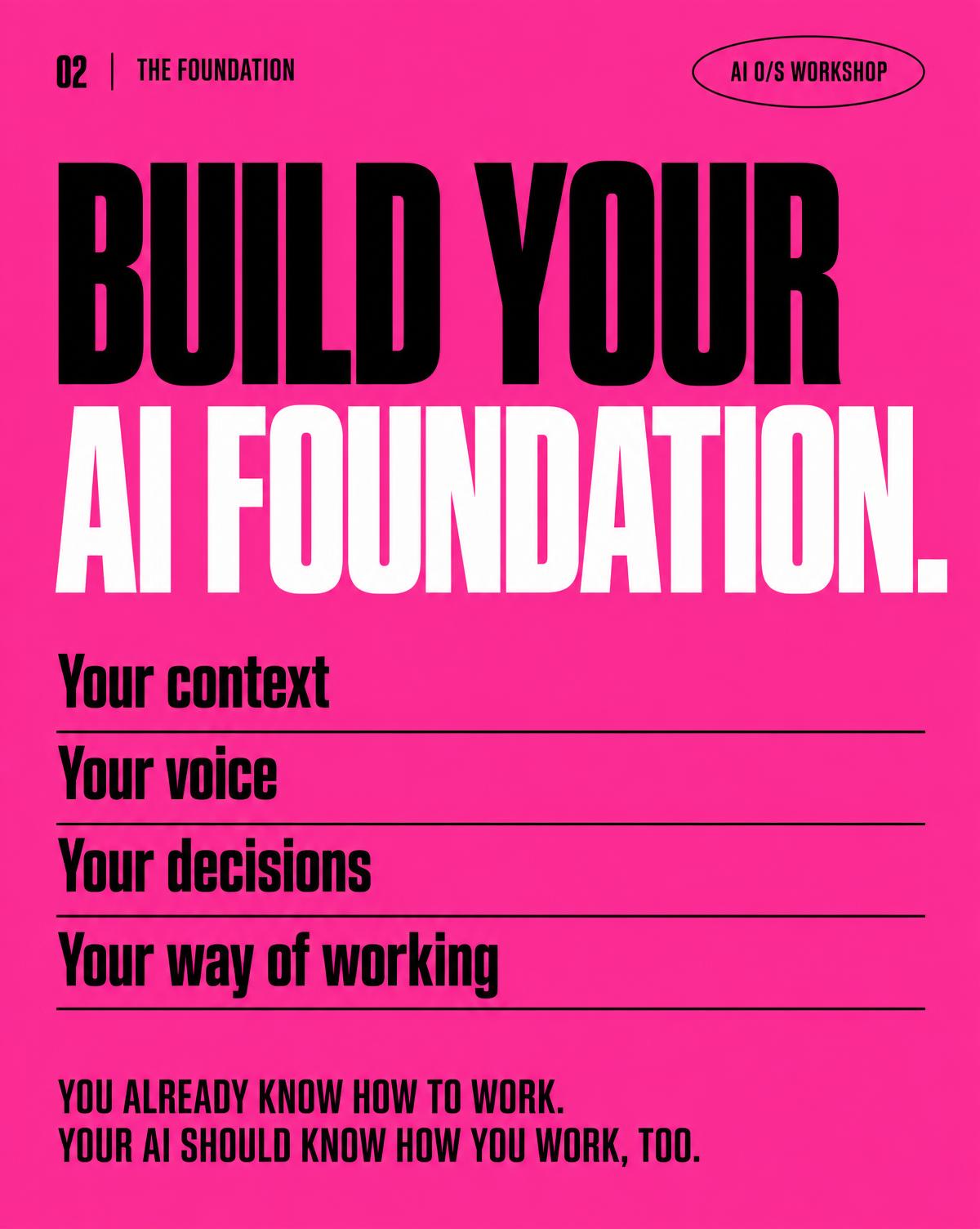 Build your AI foundation